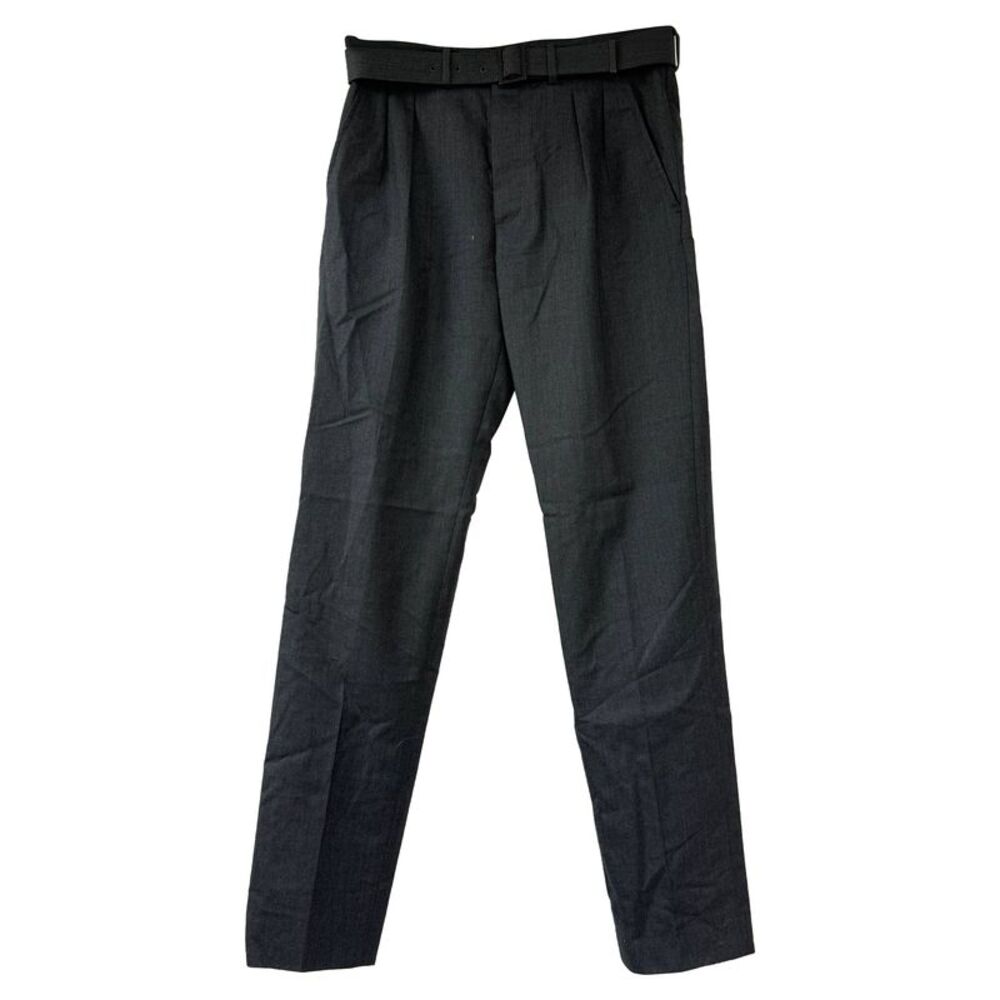Bottega Veneta Belted Trousers in Grey Wool